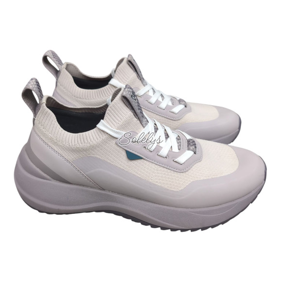 Vessi Stormburst Mens 7 Quartzite Gray Low Top Waterproof DymaTex Knit Sneaker - Picture 4 of 12